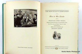 THE BON VIVANT'S COMPANION OR HOW TO MIX DRINKS (SIGNED)