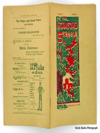 ORIGINAL: THE STANFORD SEQUOIA SEPTEMBER 29, 1899; Volume IX, No. 4.