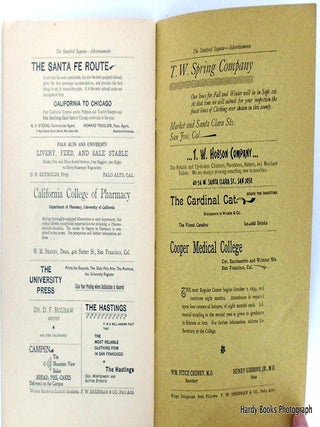 ORIGINAL: THE STANFORD SEQUOIA SEPTEMBER 29, 1899; Volume IX, No. 4.