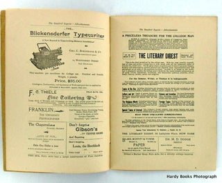 ORIGINAL: THE STANFORD SEQUOIA SEPTEMBER 29, 1899; Volume IX, No. 4.