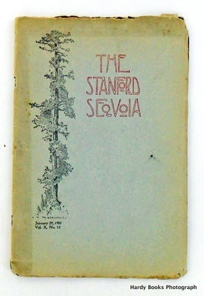 Item #2026 ORIGINAL: THE STANFORD SEQUOIA. JANUARY 29, 1901; Volume X, No. 12. Stanford...