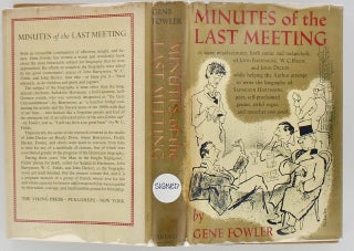 MINUTES OF THE LAST MEETING (ED SULLIVAN’S COPY) SIGNED