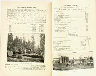 1912 BROCHURE: "CALIFORNIA RESOURCES AND POSSIBILITIES"; Twenty-Third Annual Report of the California Development Board for the Year 1912. Submitted as of March 1913