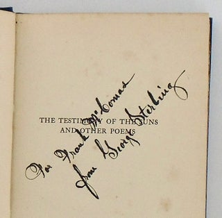 THE TESTIMONY OF THE SUNS AND OTHER POEMS (SIGNED)