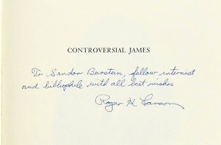 CONTROVERSIAL JAMES: AN ESSAY ON THE LIFE AND WORK OF GEORGE WHARTON JAMES (SIGNED)