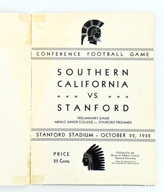 ORIGINAL FOOTBALL PROGRAM: USC VS. STANFORD 1932