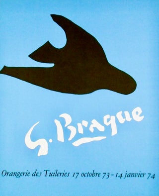“GEORGES BRAQUE” ORIGINAL FRENCH ART POSTER 1973-4 LINEN-BACKED