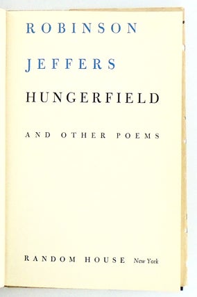 HUNGERFIELD AND OTHER POEMS