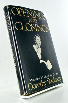 Item #2599 OPENINGS AND CLOSINGS. MEMOIR OF A LADY OF THE THREATRE (BURGESS MEREDITH'S COPY....