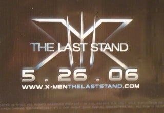 ORIGINAL VINYL BANNER POSTER: "X-MEN: THE LAST STAND" 2006 HALLE BERRY