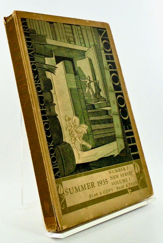 Item #2652 THE COLOPHON. NEW SERIES. VOL.1, NUMBER1 1935; A Quarterly for Bookmen.
