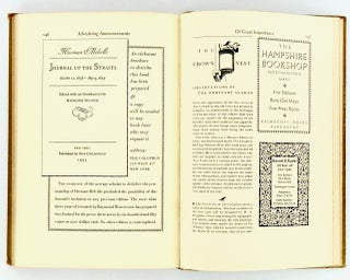 THE COLOPHON. NEW SERIES. VOL.1, NUMBER1 1935; A Quarterly for Bookmen