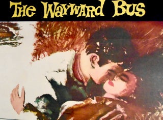 ORIGINAL LINEN-BACKED POSTER: "THE WAYWARD BUS" 1957