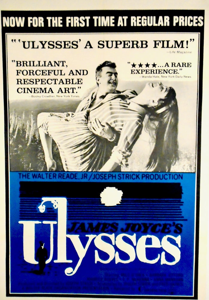 Item #2669 "ULYSSES" ORIGINAL LINEN-BACKED MOVIE POSTER 1967. James JOYCE, Sourcework Novel.