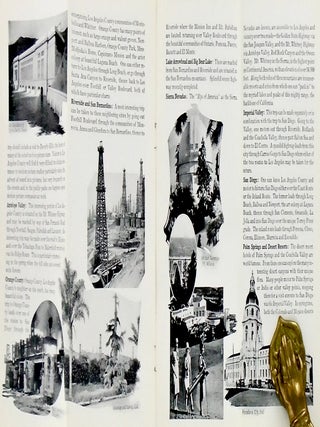 CA 1935 /LOS ANGELES COUNTY ORIGINAL BROCHURE/ARTHUR BEAUMONT/MAP