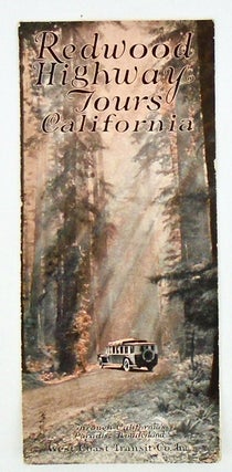 Item #2720 "REDWOOD HIGHWAY TOURS CALIFORNIA" ORIGINAL BROCHURE 1924