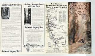 "REDWOOD HIGHWAY TOURS CALIFORNIA" ORIGINAL BROCHURE 1924