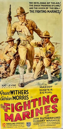 Item #2729 "THE FIGHTING MARINES" ORIGINAL 3-SHEET POSTER 1935 LINEN-BACKED
