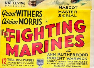 "THE FIGHTING MARINES" ORIGINAL 3-SHEET POSTER 1935 LINEN-BACKED