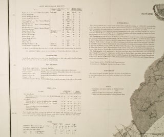 1874 ORIGINAL MAP: "BAY AND HARBOR OF NEW YORK" / LINEN-BACKED / USCS