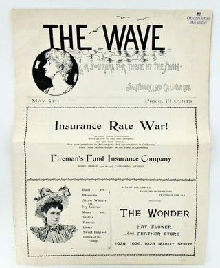 Item #2804 1895 THE WAVE (MAGAZIINE). A JOURNAL FOR THOSE IN THE SWIM. Anonymous