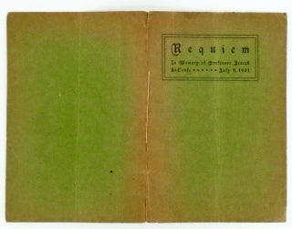 REQUIEM (IN MEMORY OF PROFESSOR JOSEPH LeCONTE) JULY 6, 1901