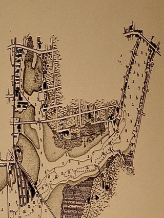 1872 ORIGINAL MAP "HARBOR OF NEW HAVEN" / U. S. COAST SURVEY / LINEN-BACKED