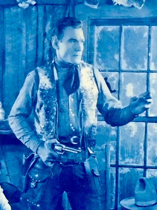 1924 ORIGINAL LOBBY CARD: "THE MAN WHO PLAYED SQUARE" / BUCK JONES / SILENT WESTERN MOVIE