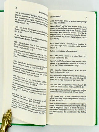RALPH WALDO EMERSON. AN ANNOTATIVE BIBLIOGRAPHY OF CRITICISM, 1980-1991.