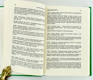 RALPH WALDO EMERSON. AN ANNOTATIVE BIBLIOGRAPHY OF CRITICISM, 1980-1991.