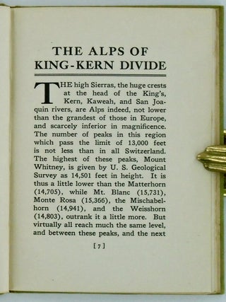THE ALPS OF THE KING-KERN DIVIDE
