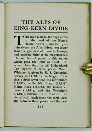 THE ALPS OF THE KING-KERN DIVIDE