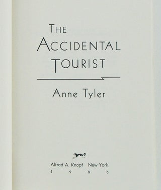 THE ACCIDENTAL TOURIST / SIGNED /1ST EDITION / DJ