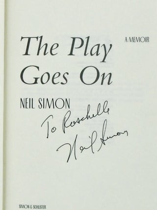 THE PLAY GOES ON / SIGNED / 1ST EDITION / DJ