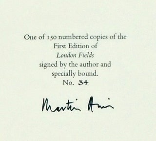 LONDON FIELDS / SIGNED / LIMITED EDITION / SLIPCASE