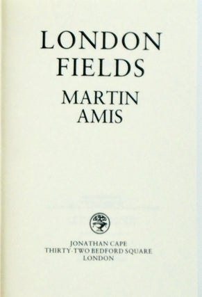 LONDON FIELDS / SIGNED / LIMITED EDITION / SLIPCASE