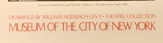 1977 / ORIGINAL POSTER / "SKIN OF OUR TEETH" / NEW YORK CITY MUSEUM / WAL
