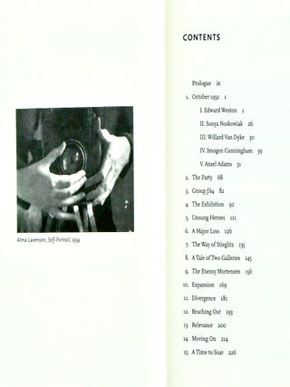 GROUP F.64 / EDWARD WESTON, ANSEL ADAMS, IMOGEN CUNNINGHAM, AND THE COMMUNITY OF ARTISTS WHO REVOLUTIONIZED AMERICAN PHOTOGRAPHY (SIGNED)