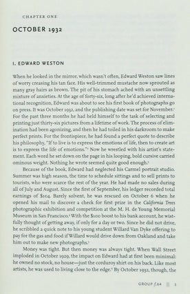 GROUP F.64 / EDWARD WESTON, ANSEL ADAMS, IMOGEN CUNNINGHAM, AND THE COMMUNITY OF ARTISTS WHO REVOLUTIONIZED AMERICAN PHOTOGRAPHY (SIGNED)