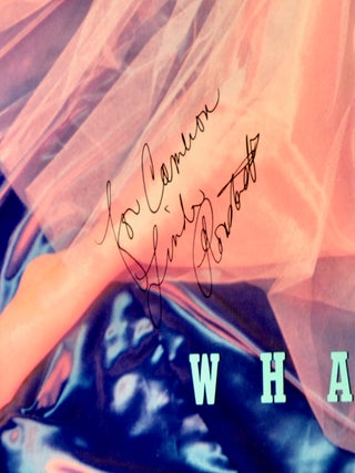 LINDA RONSTADT/ ORIGINAL SIGNED POSTER / LINEN-BACKED /"WHAT'S NEW" / 1983