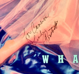 LINDA RONSTADT/ ORIGINAL SIGNED POSTER / LINEN-BACKED /"WHAT'S NEW" / 1983