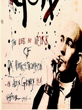 ORIGINAL POSTER/ "GONZO" / LINEN-BACKED / RALPH STEADMAN / 2008