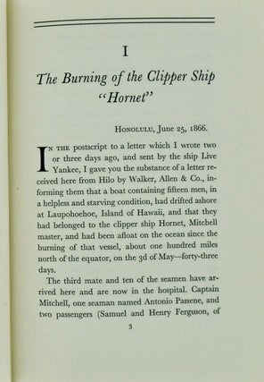 LETTERS FROM HONOLULU WRITTEN FOR THE SACRAMENTO UNION